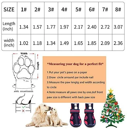 Buy 😉 Mia's Pet Supply 🐶 Dog Winter 👟 Shoes, 🐶 Dog 🥾 Boots Apparel 🌟 2 Mia's Pet Supply Dog Winter Shoes, Dog Boots Apparel