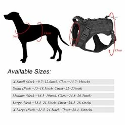 Mia's Pet Supply Leashes And Harness Tactical Service Dog Vest Harness