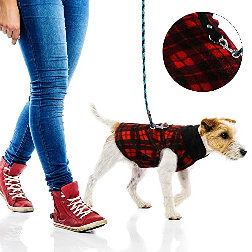 Promo 🌟 Mia's Pet Supply Vest 🦮 Dog Sweater Set Of 4 Buffalo Plaid 🦮 Dog Pullover Apparel 😉 2 Mia's Pet Supply Vest Dog Sweater Set Of 4 Buffalo Plaid Dog Pullover Apparel