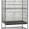 Mia's Pet Supply Aviary & Perches Topeakmart Wrought Iron Large Flight Parrot Bird Cage For Multiple Parakeets