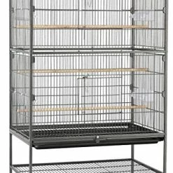 Mia's Pet Supply Aviary & Perches Topeakmart Wrought Iron Large Flight Parrot Bird Cage For Multiple Parakeets