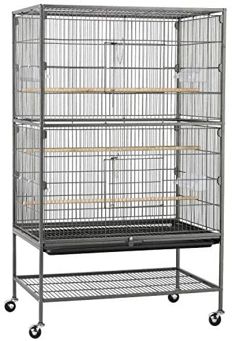 Outlet 🔥 Mia's Pet Supply Aviary & Perches Topeakmart Wrought Iron Large Flight Parrot Bird Cage For Multiple Parakeets 🤩 1 Mia's Pet Supply Aviary & Perches Topeakmart Wrought Iron Large Flight Parrot Bird Cage For Multiple Parakeets