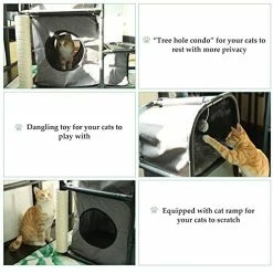 Mia's Pet Supply CO-Z 4 In 1 Multi-Functional Cat Tree Condo Furniture