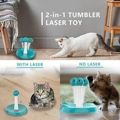 Mia's Pet Supply Newest Cat Laser Toy, Upgraded Interactive Tumbler Laser Toys