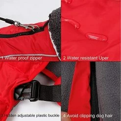 Mia's Pet Supply Waterproof Windproof Dog Cold Coats-Warm Dog Clothes