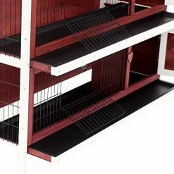 Buy 👏 Mia's Pet Supply PawHut 54" 2-Story Weatherproof Stackable Elevated Wooden Rabbit Hutch Rabbit Houses & Accessories 🎁 12 Mia's Pet Supply PawHut 54
