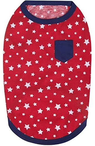 Cheapest ๐ Mia's Pet Supply Blueberry Pet Pack Of 2 Soft & Comfy Patriotic Spirit USA Stars Stripes American Flag Apparel ๐คฉ 3 Mia's Pet Supply Blueberry Pet Pack Of 2 Soft & Comfy Patriotic Spirit USA Stars Stripes American Flag Apparel