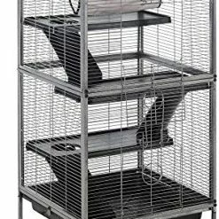 Mia's Pet Supply Rabbit Houses & Accessories PawHut Rolling Cage Pet For Rabbits, Chinchillas, Hamsters