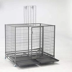 Mia's Pet Supply 49" Open Top Stackable Heavy Duty Cage With Casters Houses, Pens & Crates
