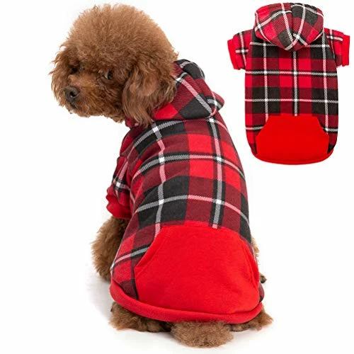 Wholesale 🛒 Mia's Pet Supply BINGPET Plaid 🦮 Dog Hoodie 🦮 Dog Fleece Sweater ⌛ 11 Mia's Pet Supply BINGPET Plaid Dog Hoodie Dog Fleece Sweater