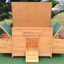 Mia's Pet Supply Omitree New 69" Wood Hen Chicken Duck Poultry Hutch House Coop Cage