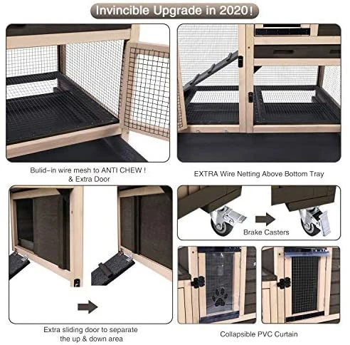 Outlet 💯 Mia's Pet Supply Upgrade Rabbit Hutch Rabbit Cage Indoor Bunny Hutch With Run Outdoor Rabbit House Rabbit Houses & Accessories ⌛ 2 Mia's Pet Supply Upgrade Rabbit Hutch Rabbit Cage Indoor Bunny Hutch With Run Outdoor Rabbit House Rabbit Houses & Accessories