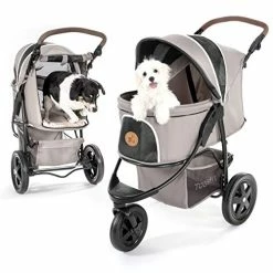 Mia's Pet Supply Luxury Pet Stroller For Puppy, Senior Dog Or Cat Travel