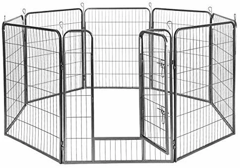 Brand new 👏 Mia's Pet Supply Giantex 24/32/40/48 Inch 🐕 Dog Playpen With Door, 16/8 Panel Pet Playpen ⭐ 11 Mia's Pet Supply Giantex 24/32/40/48 Inch Dog Playpen With Door, 16/8 Panel Pet Playpen
