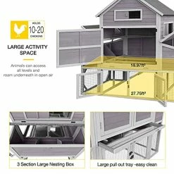Outlet ✔️ Mia's Pet Supply 47ft² Super Large Chicken Coop Outdoor Wooden Hen House 😍 9 Mia's Pet Supply 47ft² Super Large Chicken Coop Outdoor Wooden Hen House