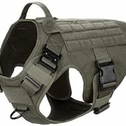 Mia's Pet Supply ICEFANG Tactical Dog Harness With 2X Metal Buckle, Leashes And Harness