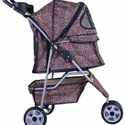 Mia's Pet Supply New BestPet 3 Wheels Pet Dog Cat Stroller W/RainCover Travel