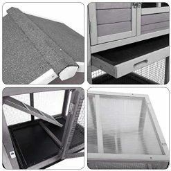 Mia's Pet Supply Aivituvin Rabbit Hutch Indoor And Outdoor, Bunny Cage