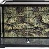 Mia's Pet Supply REPTI ZOO 34 Gallon Large Reptile Glass Terrarium Tank