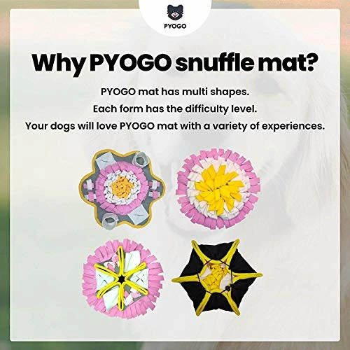 Budget 😉 Mia's Pet Supply PYOGO Multi Shape Snuffle Mat For 🐕 Dog 🐕 Dog Toys 🥰 4 Mia's Pet Supply PYOGO Multi Shape Snuffle Mat For Dog Dog Toys