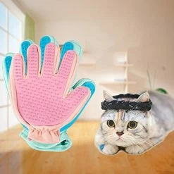 Mia's Pet Supply Hygiene Pet Grooming Glove Hair Removal