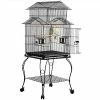 Mia's Pet Supply Aviary & Perches Yaheetech 55-inch Rolling Standing Triple Roof Top Medium Parrot Cage