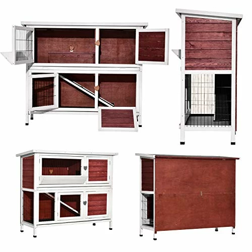 Cheap ๐ Mia's Pet Supply Lovupet 2 Story Outdoor Wooden Rabbit Hutch Chicken Coop โญ 4 Mia's Pet Supply Lovupet 2 Story Outdoor Wooden Rabbit Hutch Chicken Coop