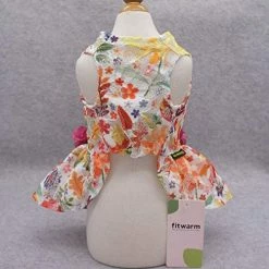 Mia's Pet Supply Apparel Fitwarm Flower Dog Dress For Pet Clothes