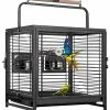 Mia's Pet Supply VIVOHOME 18 Inch Wrought Iron Bird Travel Carrier Cage