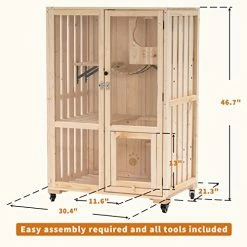 Best Pirce ๐ฏ Mia's Pet Supply MCombo Wooden Cat House With Scratching Board, Luxury Cat Villa Rabbit Houses & Accessories ๐ 11 Mia's Pet Supply MCombo Wooden Cat House With Scratching Board, Luxury Cat Villa Rabbit Houses & Accessories