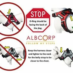 Outlet ❤️ Mia's Pet Supply Leashes And Harness ALBCORP Service 🐕 Dog Vest Harness - Reflective - Woven Nylon, Neoprene Handle 🌟 19 Mia's Pet Supply Leashes And Harness ALBCORP Service Dog Vest Harness - Reflective - Woven Nylon, Neoprene Handle