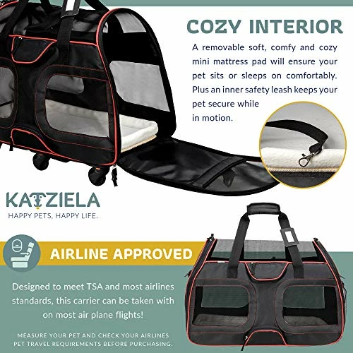 Hot Sale โ๏ธ Mia's Pet Supply : Katziela Airline Approved Pet Carrier ๐ 5 Mia's Pet Supply : Katziela Airline Approved Pet Carrier