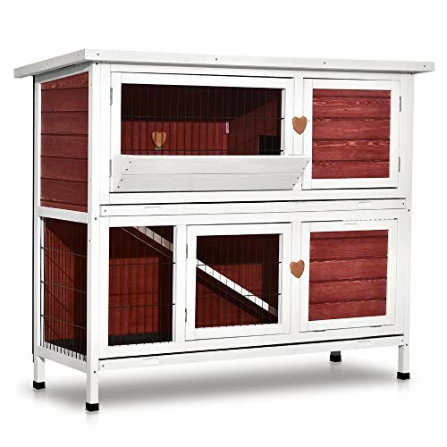 Cheap ๐ Mia's Pet Supply Lovupet 2 Story Outdoor Wooden Rabbit Hutch Chicken Coop โญ 1 Mia's Pet Supply Lovupet 2 Story Outdoor Wooden Rabbit Hutch Chicken Coop