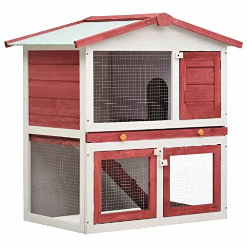 Wholesale 👍 Mia's Pet Supply VidaXL Outdoor Rabbit Hutch 3 Doors Rabbit Houses & Accessories ⌛ 1 Mia's Pet Supply VidaXL Outdoor Rabbit Hutch 3 Doors Rabbit Houses & Accessories