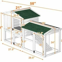 Best deal 😉 Mia's Pet Supply Rabbit Houses & Accessories Tangkula Large Chicken Coop, 58" Wooden Hen House 🤩 13 Mia's Pet Supply Rabbit Houses & Accessories Tangkula Large Chicken Coop, 58