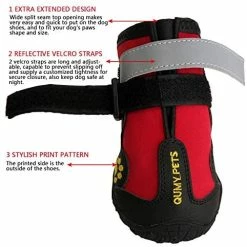 Deals โญ Mia's Pet Supply QUMY ๐ Dog ๐ฅพ Boots Waterproof ๐ Shoes With Reflective Velcro Rugged Anti-Slip Apparel ๐ 11 Mia's Pet Supply QUMY Dog Boots Waterproof Shoes With Reflective Velcro Rugged Anti-Slip Apparel