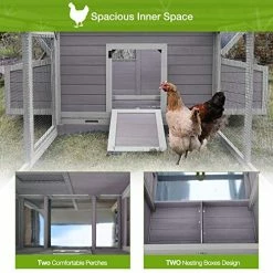Mia's Pet Supply 103in Large Chicken Coop Outdoor Wooden Chicken House