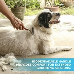 Mia's Pet Supply PawsPamper Extra Wide Undercoat Rake For Medium To Large Dogs, Cats - 20 Blade Hygiene