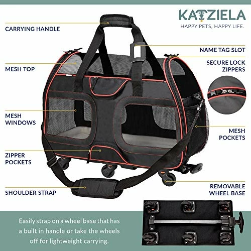 Hot Sale โ๏ธ Mia's Pet Supply : Katziela Airline Approved Pet Carrier ๐ 4 Mia's Pet Supply : Katziela Airline Approved Pet Carrier