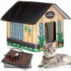 Mia's Pet Supply Bedding PETYELLA Outdoor Cat House Feral Cat Shelter