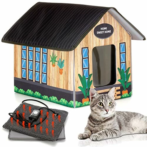 Wholesale ⭐ Mia's Pet Supply Bedding PETYELLA Outdoor Cat House Feral Cat Shelter 🤩 1 Mia's Pet Supply Bedding PETYELLA Outdoor Cat House Feral Cat Shelter