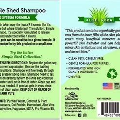 Mia's Pet Supply Espree Simple Shed Dog Shampoo, Bathing System Hygiene
