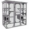 Mia's Pet Supply Aivituvin Cat House Outdoor Catio Kitty Enclosure
