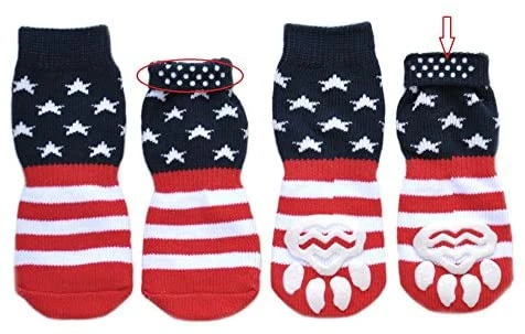 Best Sale ❤️ Mia's Pet Supply Apparel Posch Anti-Slip Knit 🧦 Socks For Pets With Traction Soles For Indoor 🥰 2 Mia's Pet Supply Apparel Posch Anti-Slip Knit Socks For Pets With Traction Soles For Indoor