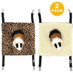 Mia's Pet Supply Rabbit Houses & Accessories EONMIR 2Pack Guinea Pig Hammock, Small Animal Hanging Bed Toys