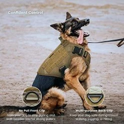 New 😍 Mia's Pet Supply Tactical 🐕 Dog Harness Vest No Pull With Handle Front Clip Military Training Harness Leashes And Harness 😉 11 Mia's Pet Supply Tactical Dog Harness Vest No Pull With Handle Front Clip Military Training Harness Leashes And Harness