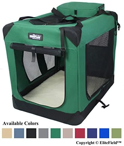 Buy 😉 Mia's Pet Supply EliteField 3-Door Folding Soft 🦮 Dog Crate, Indoor & Outdoor Pet Home Travel 🔔 19 Mia's Pet Supply EliteField 3-Door Folding Soft Dog Crate, Indoor & Outdoor Pet Home Travel