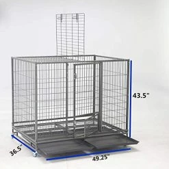 Wholesale ๐ Mia's Pet Supply 49" Open Top Stackable Heavy Duty Cage With Casters Houses, Pens & Crates ๐ 12 Mia's Pet Supply 49