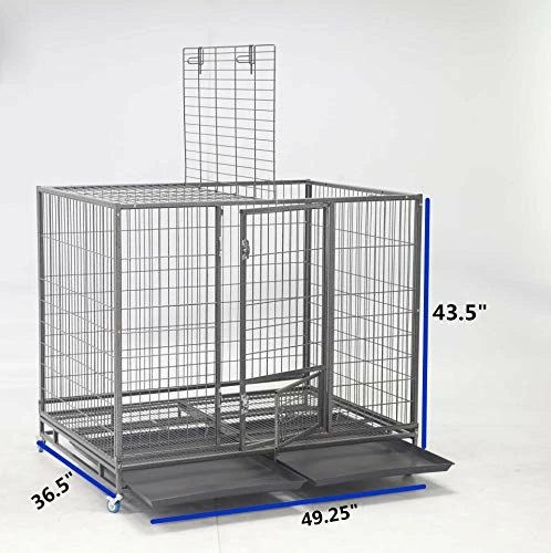 Wholesale ๐ Mia's Pet Supply 49" Open Top Stackable Heavy Duty Cage With Casters Houses, Pens & Crates ๐ 5 Mia's Pet Supply 49" Open Top Stackable Heavy Duty Cage With Casters Houses, Pens & Crates