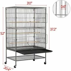 Outlet 🔥 Mia's Pet Supply Aviary & Perches Topeakmart Wrought Iron Large Flight Parrot Bird Cage For Multiple Parakeets 🤩 10 Mia's Pet Supply Aviary & Perches Topeakmart Wrought Iron Large Flight Parrot Bird Cage For Multiple Parakeets